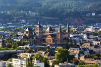 historic trier germany from above